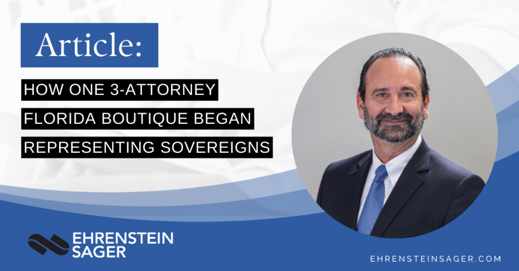 Law360 Article with Mike Ehrenstein